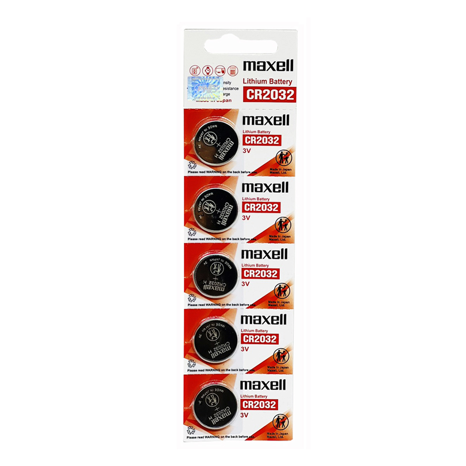 Pin CR2032 Maxell Lithium 3V Vỉ 5 Viên Chính Hãng Nhà Phân Phối Pin