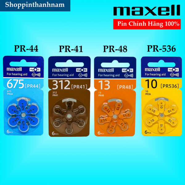 Pin PR41 Maxell Vỉ 6 Viên Chính Hãng - Ảnh 2